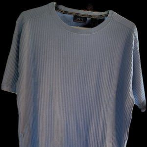 J/E/T MEN'S BLUE RIBBED XL SHORT-SLEEVE TEE NWOT!